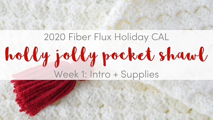 Get festive with our Holly Jolly Pocket Shawl CAL!