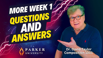 ENGL 1301 Composition: Week One Assignment Review, Part B