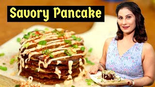 Vegetable Pancakes I Savory Pancakes I Pancake Recipe I Breakfast I Meghna's Food Magic