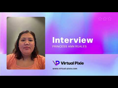 Virtual Pixie - Princess Ann Ruales Video Interview