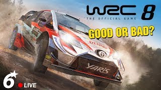 WRC 8 FIA World Rally Championship PREVIEW // GOOD OR BAD? 🔴 LIVE