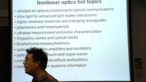 Nonlinear Optics Lecture I -Martijn de Sterke