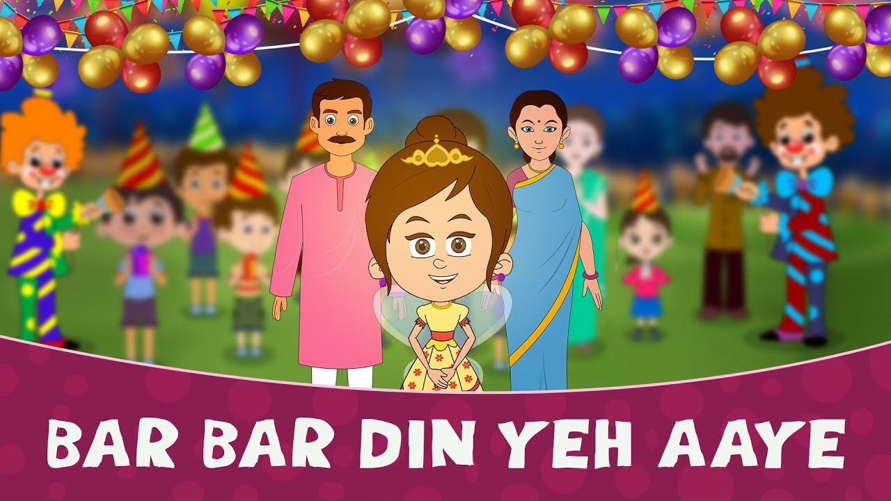     Bar Bar Din Ye Aaye Baar Baar Dil Ye Gaye   New Hindi Rhymes For Children  Poem