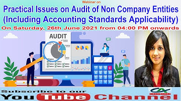 Practical Issues on Audit of Non Company Entities (Including Accounting Standard Applicability)