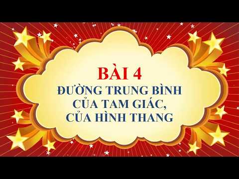 Video: Cách Tìm đường Trung Bình Của Tam Giác Cân