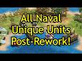 All Naval Unique Units Post-Rework! | AoE2: DE