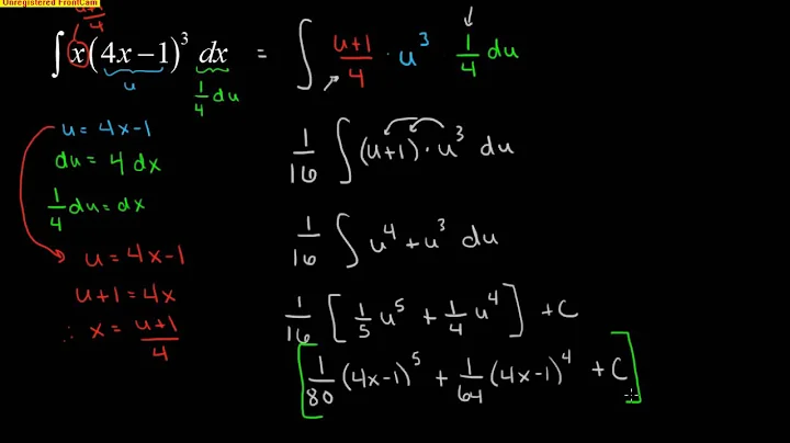 Calculus 4.5: Complete U Substitution