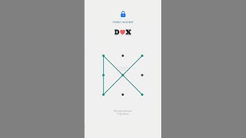 How To Make D,X Pattern Lock Design || #techvasi #shorts #pattern #dxlock