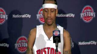 Celebrity Allen Iverson in PostGame (POR-DET 30/11/08) Profile