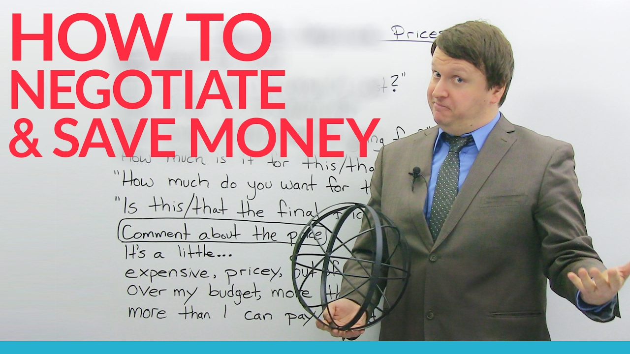 ⁣How to negotiate in English: Vocabulary, expressions, and questions to save you $$$