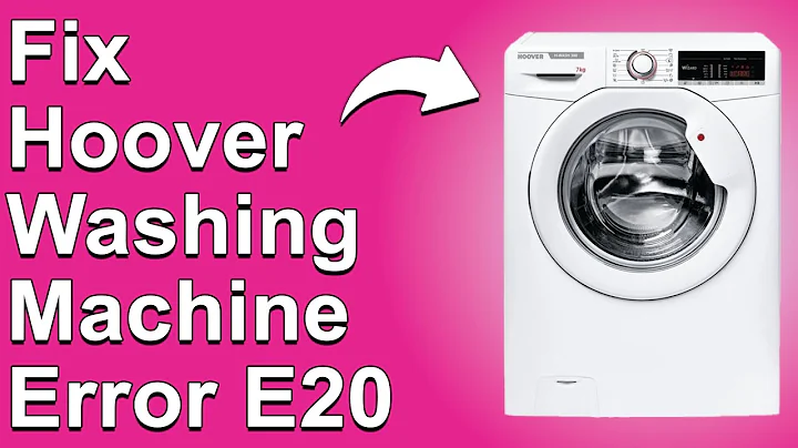 How To Fix Hoover Washing Machine Error E20 (What Does It Mean, Causes, And Solutions To The Issue)