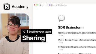 Share pages with teammates or the web