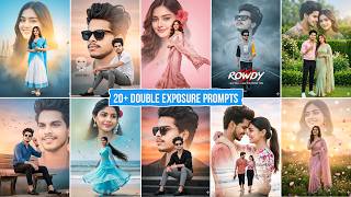 20+ Double Exposure Photo Editing Gemini Prompts | Double Exposure Ai Photo Editing | Gemini Prompts