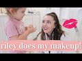 MY TODDLER DOES MY MAKEUP 💕👯‍♀️💄💋| KAYLA BUELL