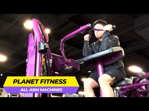 Planet Fitness Arm Machines (HOW TO USE ALL OF