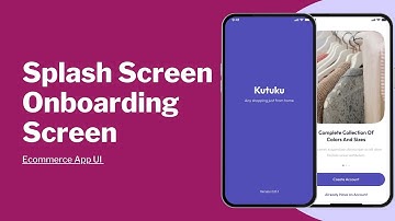 flutter Ecommerce App UI Splash or Onboarding Screens