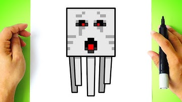How to DRAW GHAST MINECRAFT
