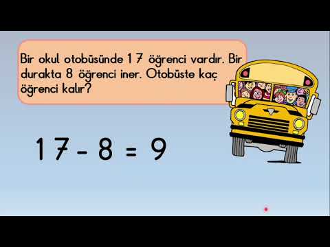 1. Sınıf Matematik - Toplama Çıkarma Karışık Problemler (1-20)