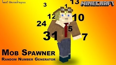 Scalable random number generator using setblock falling sand spawners