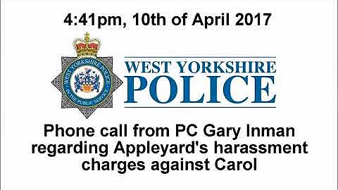 Appleyard's Harassment Charges Against Carol - 10/04/2017 (Second call)