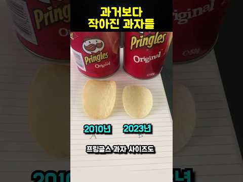 과거보다 작아진 과자들 [점점 작아지네...]