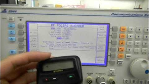 Aeroflex IFR 2944 POCSAG Paging Test