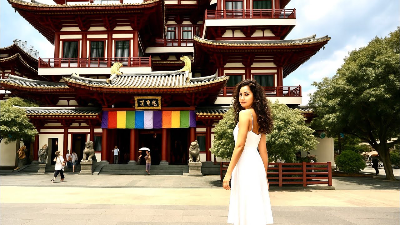 Morning Walk in Chinatown Singapore | Visiting Buddha Tooth Relic Temple & Local Rituals