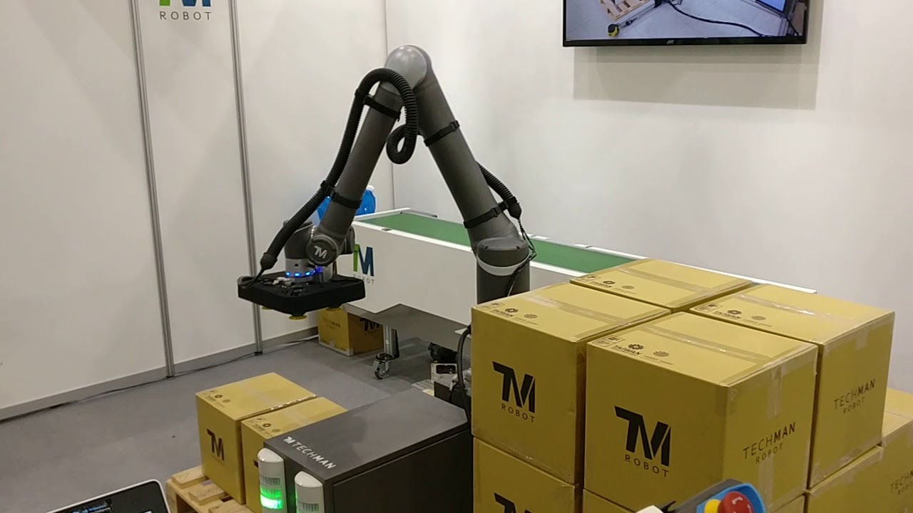 iREX 2019 - Techman Robot - TM Studio - Palletizing Wizard - YouTube