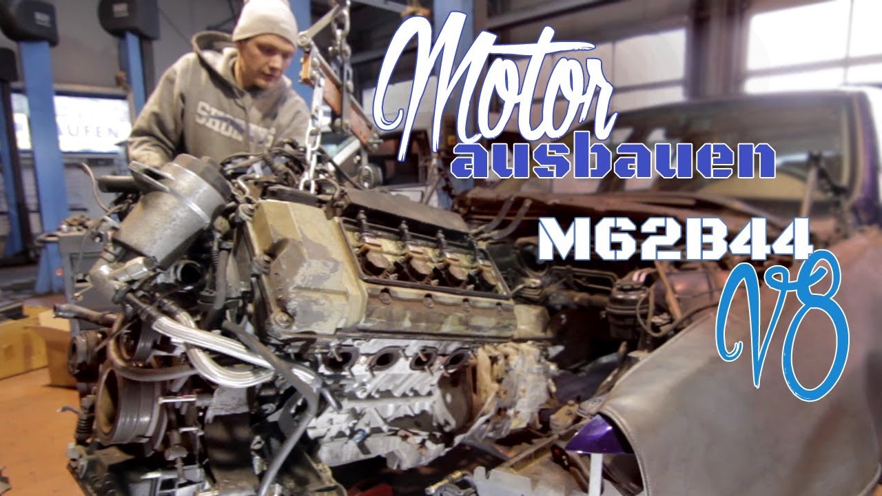 Bmw V8 Ausbauen Spender Fur E28 Restauration M62b44 Youtube