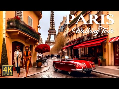 Paris, France 2024 🇫🇷 - 4K Ultra HD Walking Tour/ Louvre Museum- Champs-Élysées