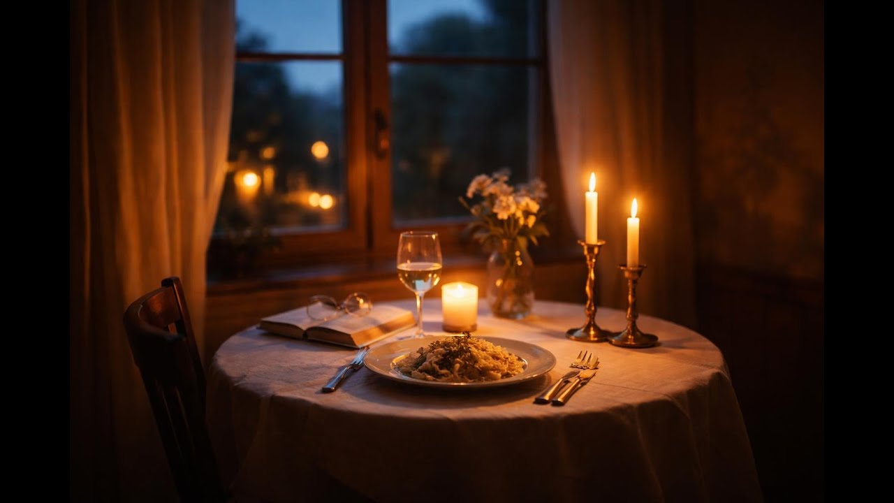 Relaxing Piano Music for Solo Dinner – Candlelight Evening Ambience