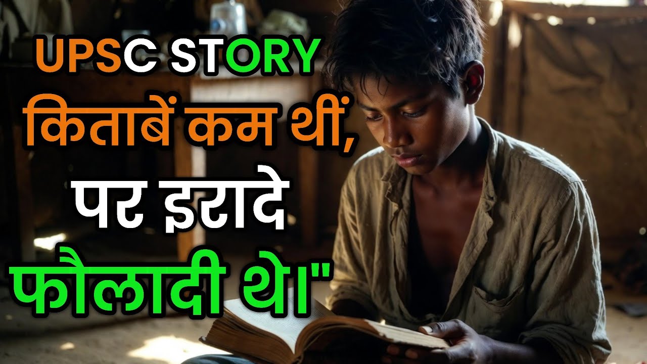 किताबें कम थी पर इरादेफौलादी थे upsc motivational story 