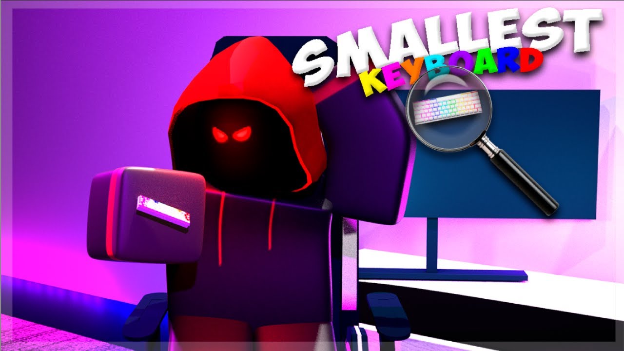 Bedwars, But I Use The SMALLEST KEYBOARD.. (Roblox Bedwars)