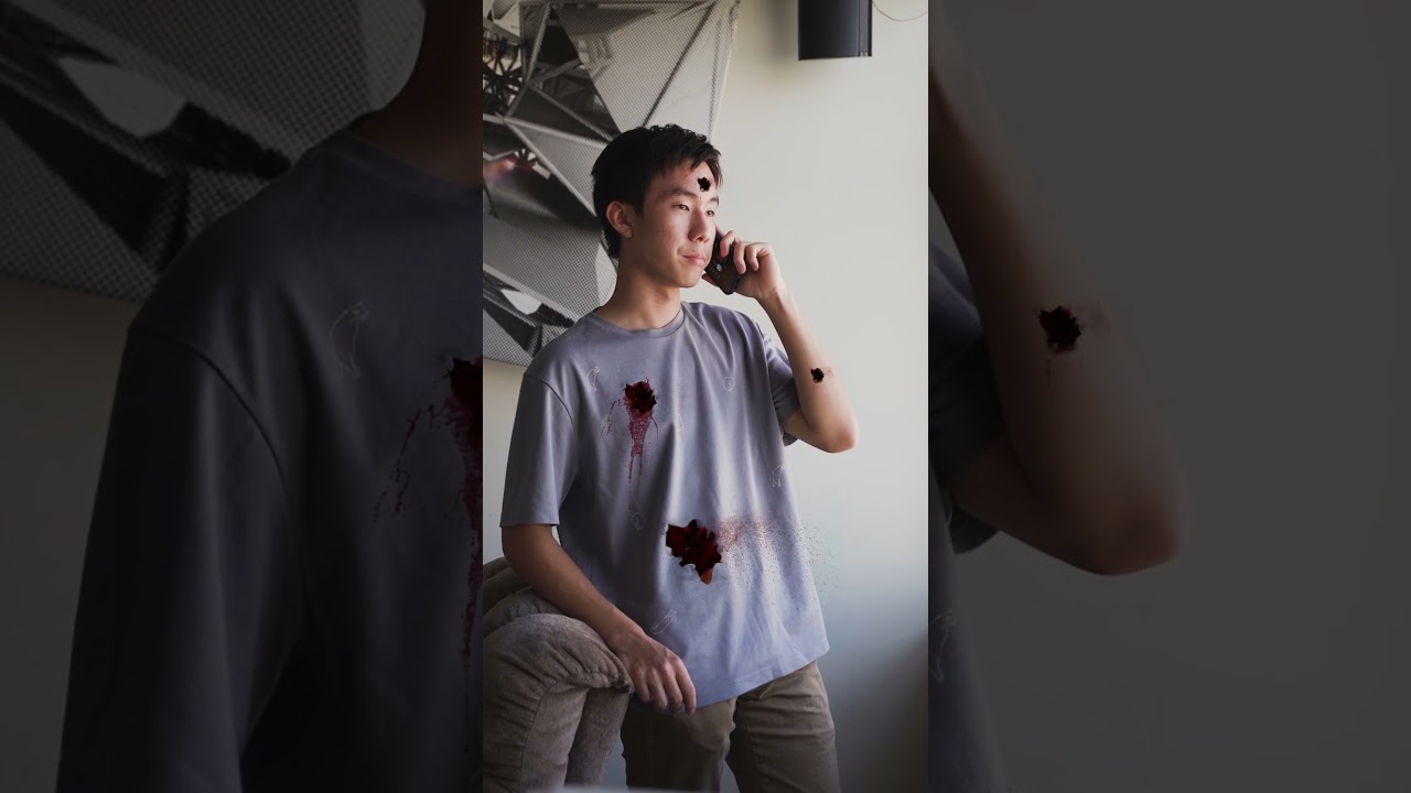 Free Green Screen Blood | Blood Hit Stock footages