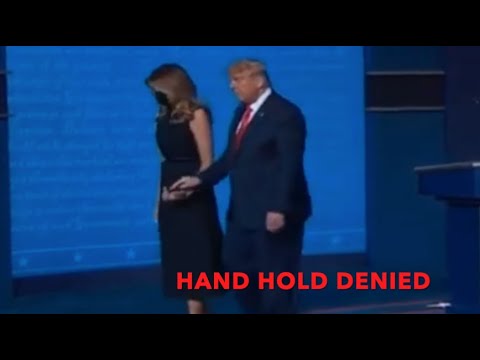 Melania Refuses to Hold Trump's Hand After Debate, Pulls Hand Away