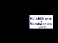 Harshith  dhoti  moksha half saree function