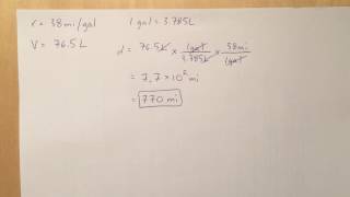 Conversion Liters to Miles 115
