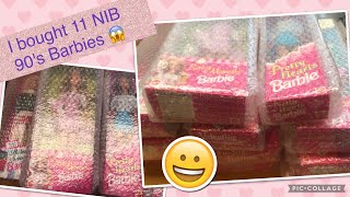 OMG I bought 11 NIB 90's Barbies