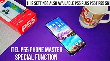 itel p55 phone master special function p55 plus 5G phone boost application lock