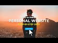 How to Create a Personal / Portfolio Website | 2020 Step-By-Step Guide!