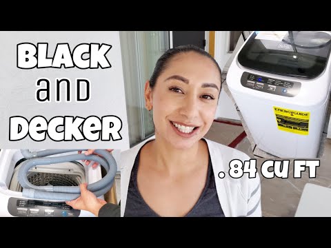 How To: Laundry for a Small Home  Review Black+Decker BPWM09W Portable  Washer Demo Unboxing - julia caban