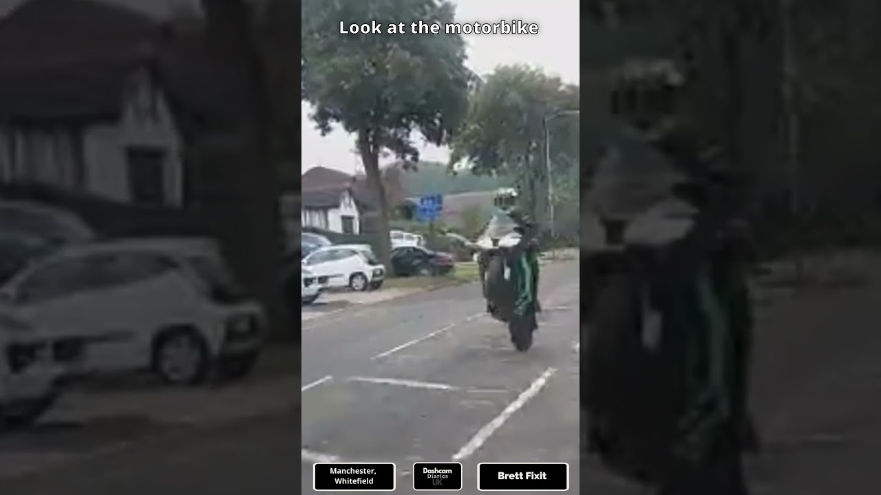 Wheelie on the Road - Dashcam UK Road Rage, Bad Drivers