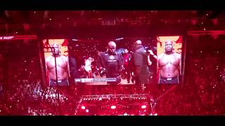 UFC 265: Lewis walk out.