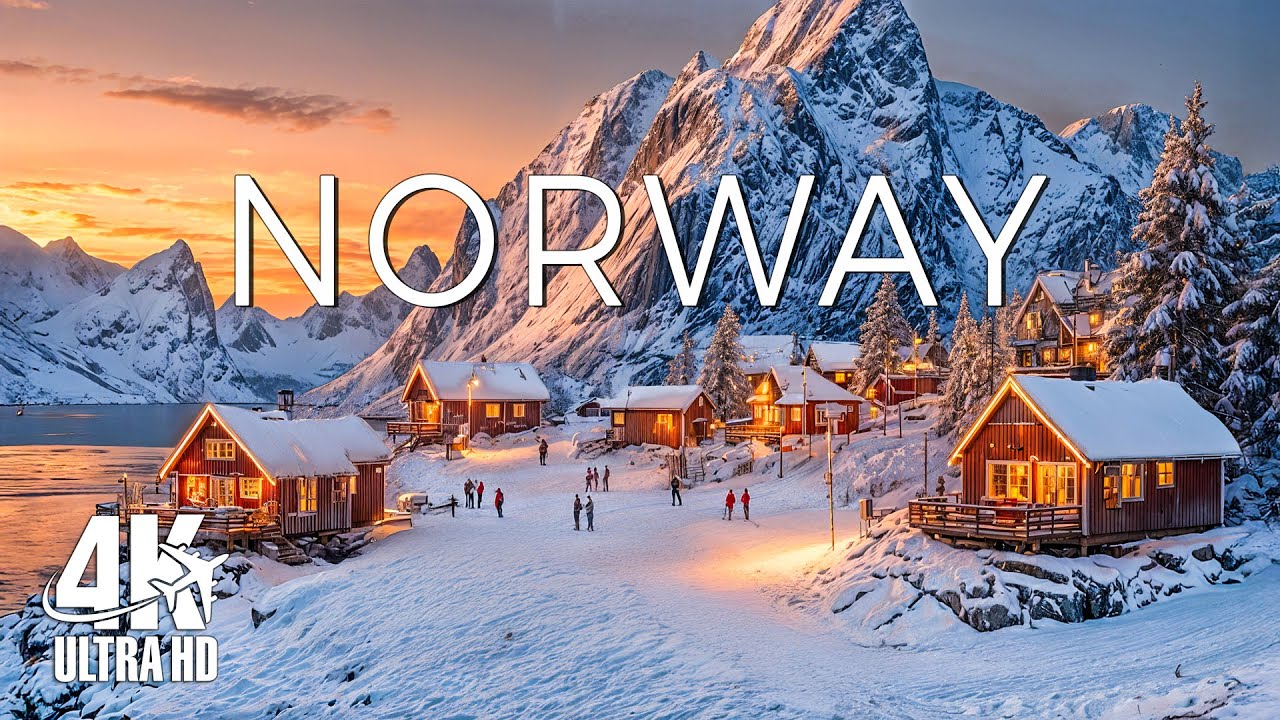 Norway Winter 4K | Discover the Arctic North – Deep Snow, Frozen Lakes & Winter Majesty