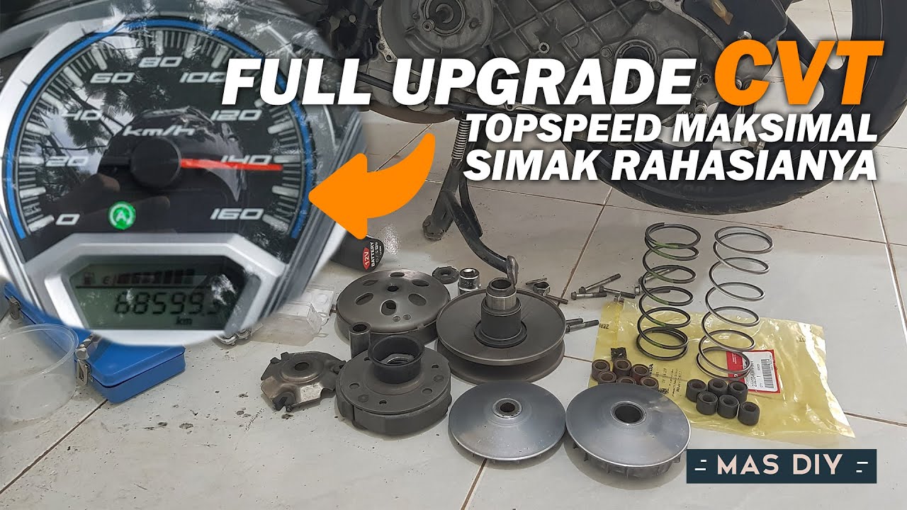 TOPSPEED MAKSIMAL !!! Upgrade CVT Honda Vario 125 150 142 Km/Jam