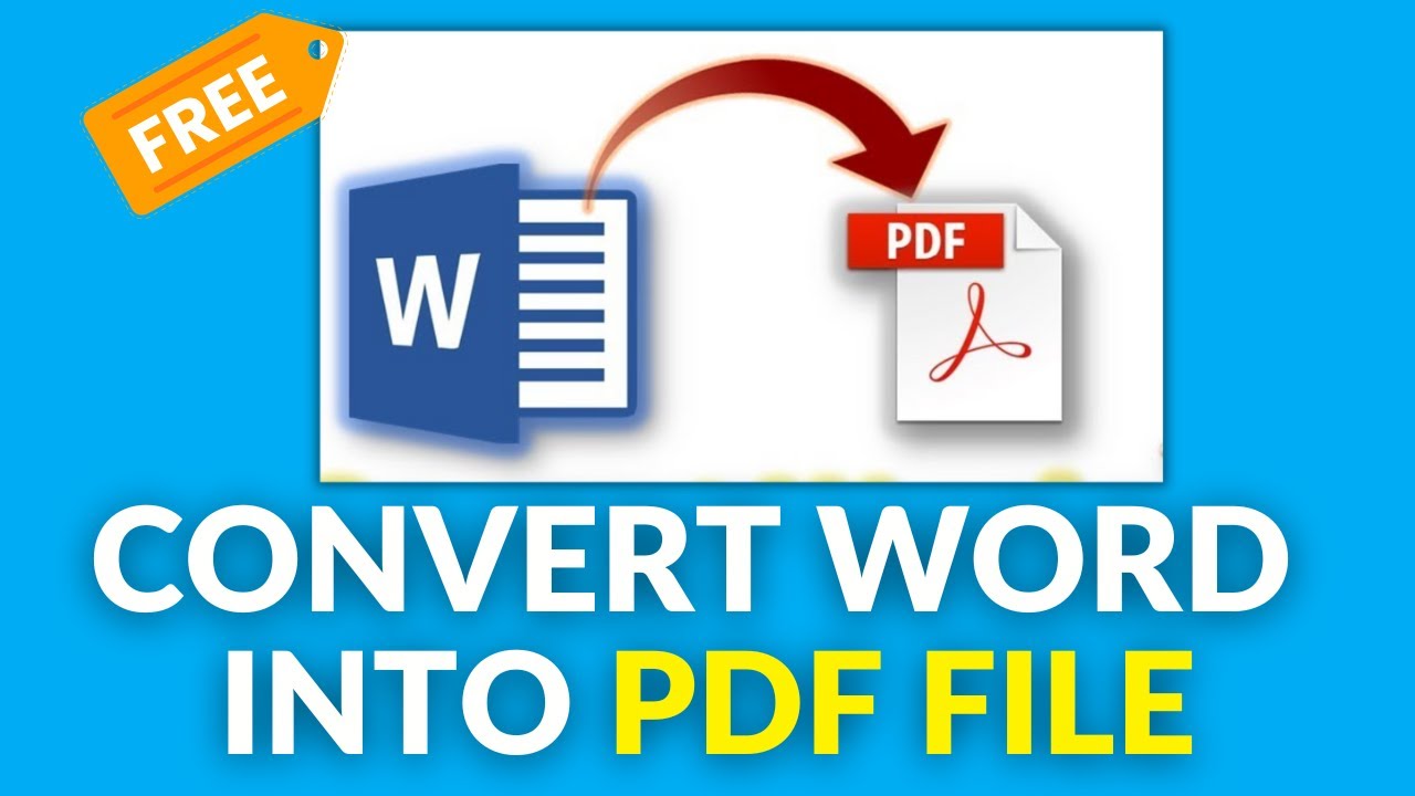 How to Convert Word File into PDF (2023) - YouTube