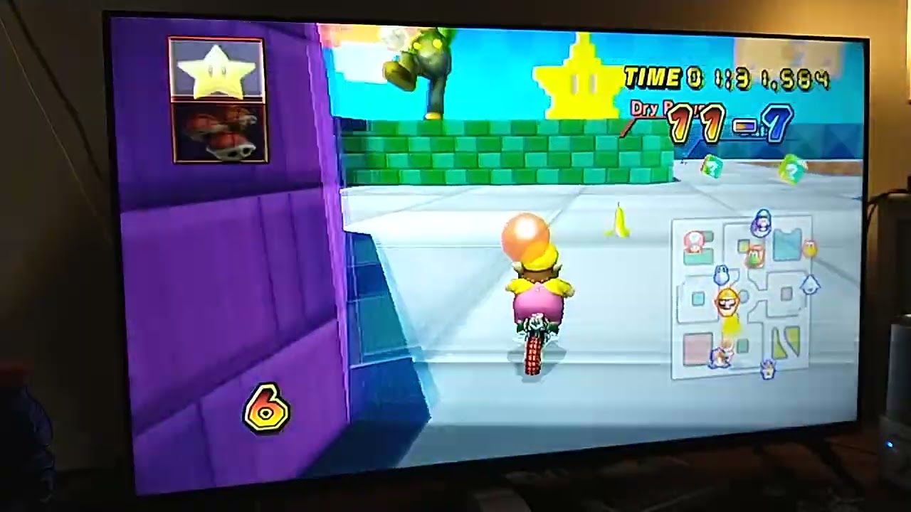 Режим битвы в Mario Kart Wii с Варио