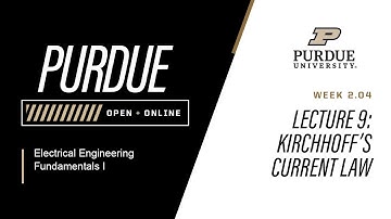 Electrical Engineering Fundamentals I | Lecture 9 Kirchhoff