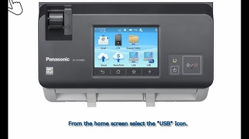 Panasonic Document Scanner "KV-N1058X series" Operating & Setting - Scan to PC (USB) -