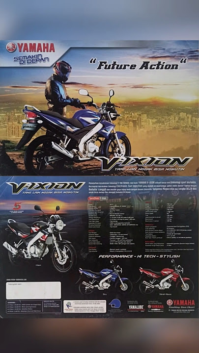IKLAN DAN BROSUR YAMAHA VIXION | #iklanmotor #yamaha #yamahaindonesia #yamahavixion #vixionold